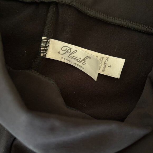 Plush Apparel Extra Soft Fleece Lined Matte Stirrup Leggings - Picture 5 of 5